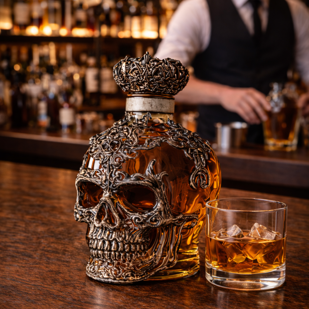 Botella de Whiskey - Edición Calavera