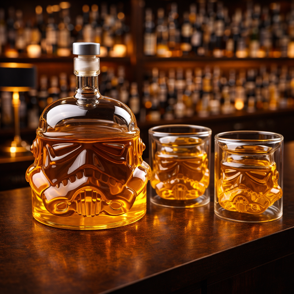 Set Botella de Whiskey con Vasos