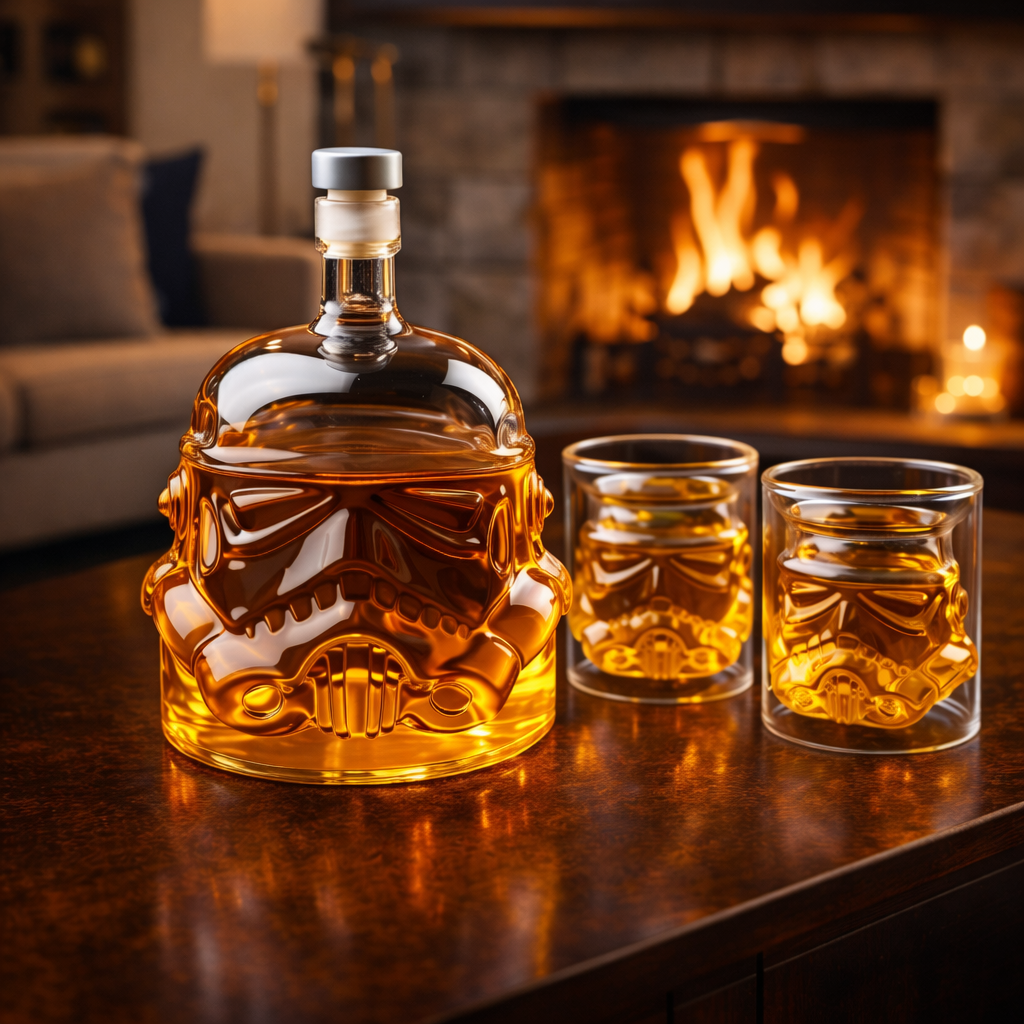 Set Botella de Whiskey con Vasos