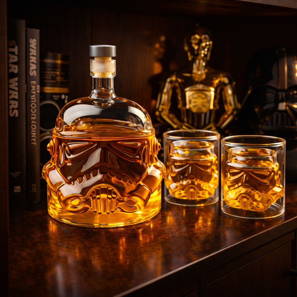 Set Botella de Whiskey con Vasos