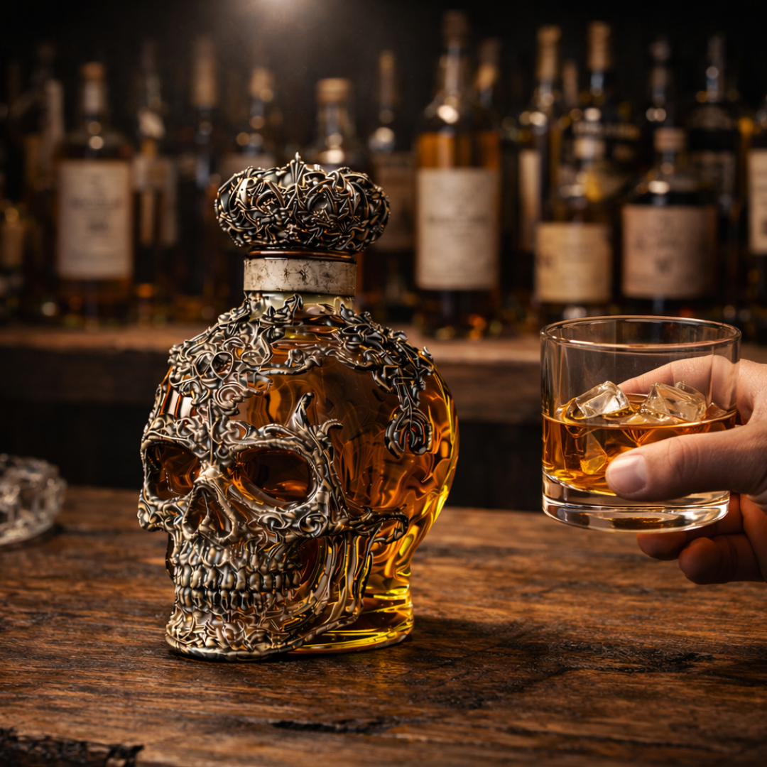 Botella de Whiskey - Edición Calavera