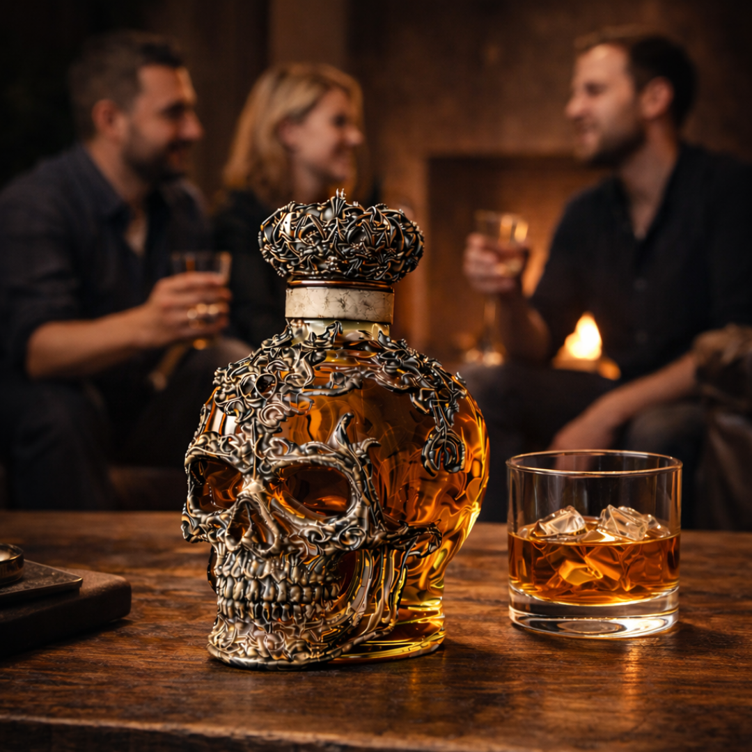 Botella de Whiskey - Edición Calavera