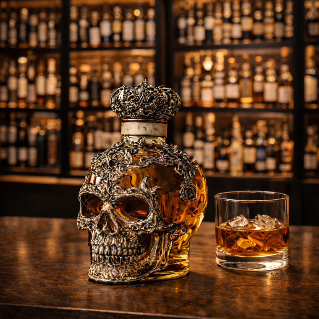 Botella de Whiskey - Edición Calavera