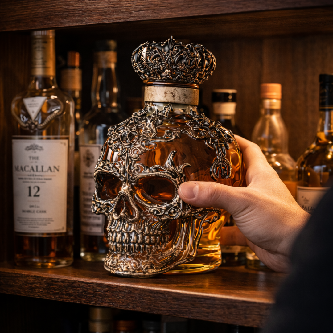 Botella de Whiskey - Edición Calavera